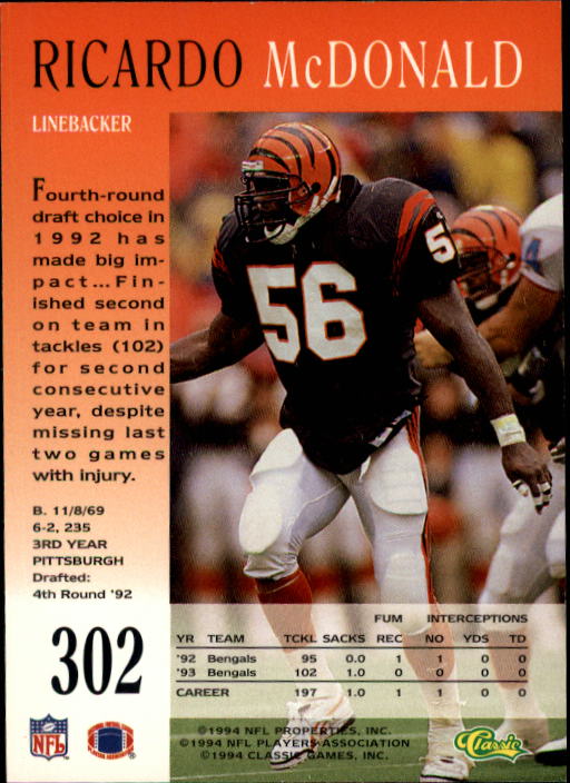 A6477- 1994 Pro Line Live Football Cards 251-405 -You Pick- 15+ FREE US SHIP