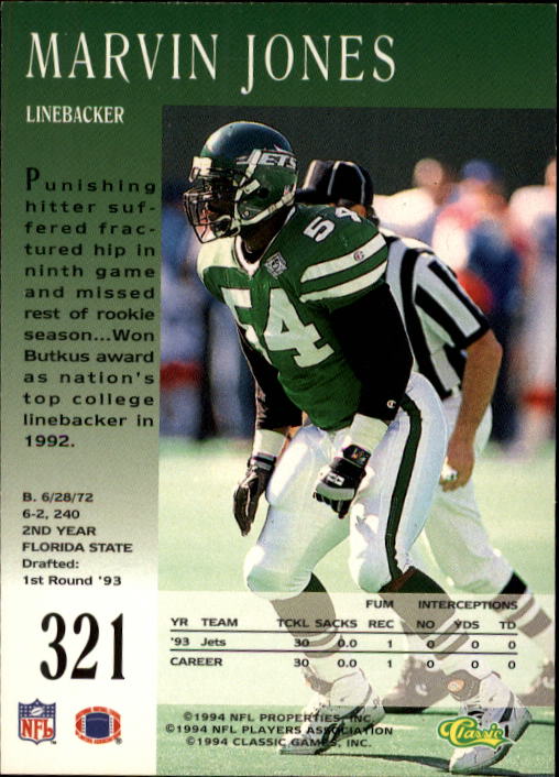 A6477- 1994 Pro Line Live Football Cards 251-405 -You Pick- 15+ FREE US SHIP