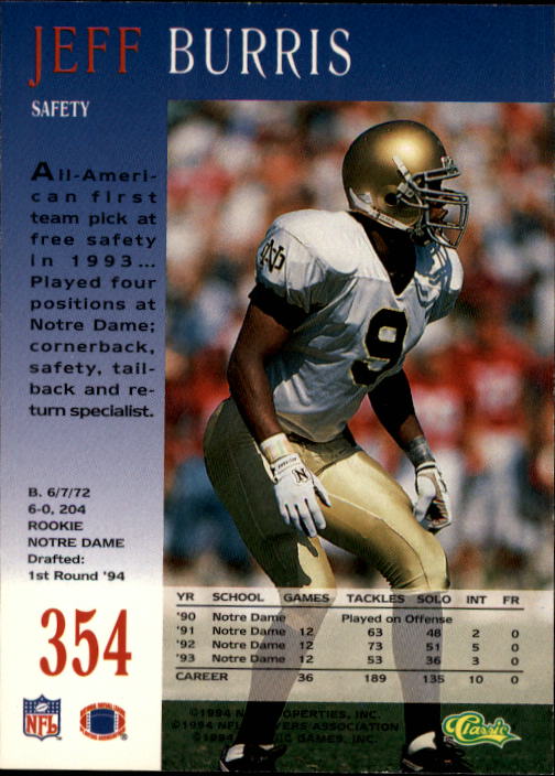 A6477- 1994 Pro Line Live Football Cards 251-405 -You Pick- 15+ FREE US SHIP