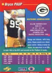 1994 Score Football "Gold Zone" Parallel Cards - Picture 55 of 189