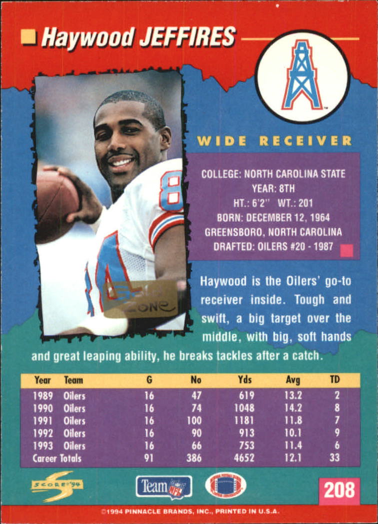 1994 Score Football "Gold Zone" Parallel Cards - Picture 127 of 189