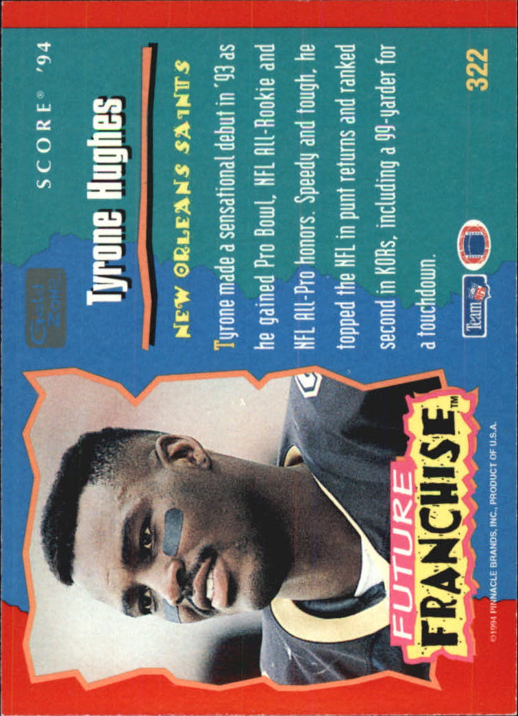 1994 Score Football "Gold Zone" Parallel Cards - Picture 173 of 189