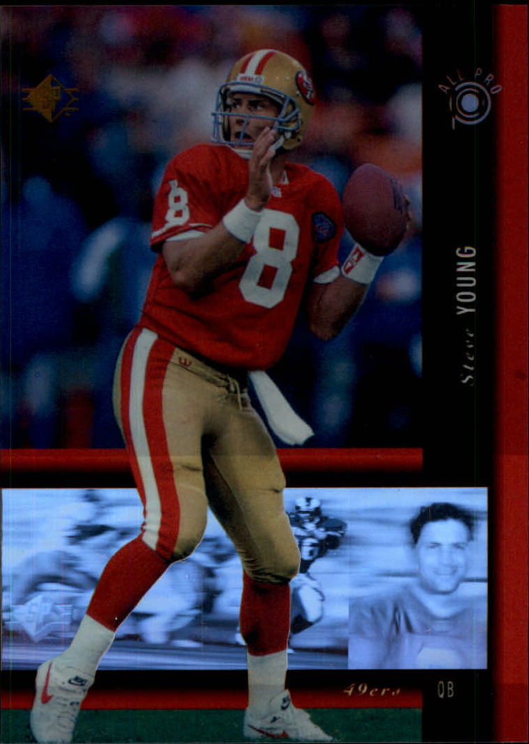 "Holoviews"" de fútbol americano 1994 SP (Upper Deck) tarjetas de inserción - Imagen 28 de 41