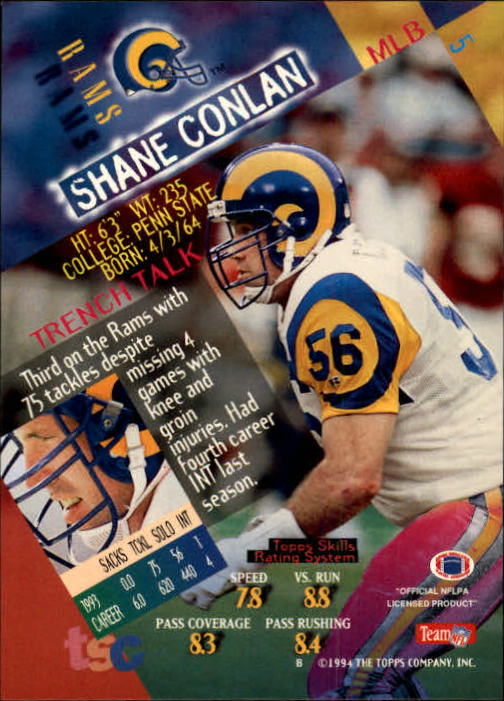 1994 Stadium Club Football "Main Set" Cards #1 to #250 Rookies and Veterans - Picture 11 of 497