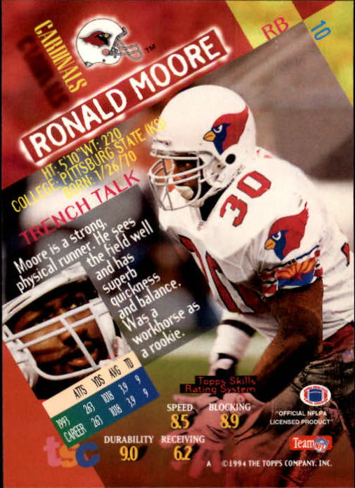 1994 Stadium Club Football "Main Set" Cards #1 to #250 Rookies and Veterans - Picture 21 of 497