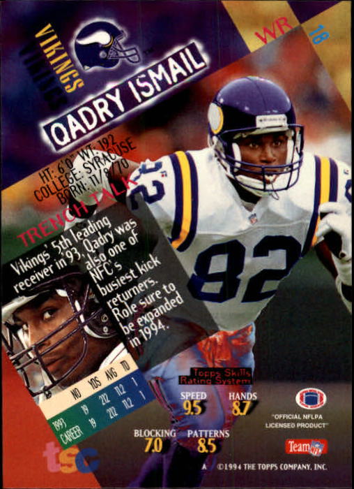 1994 Stadium Club Football "Main Set" Cards #1 to #250 Rookies and Veterans - Picture 37 of 497