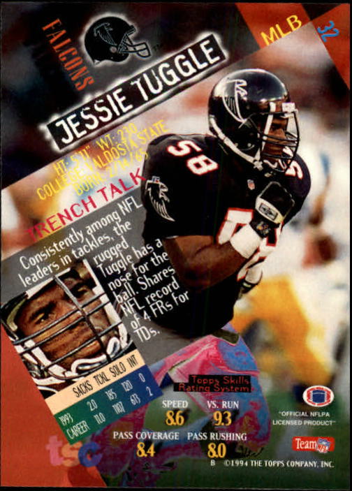 1994 Stadium Club Football "Main Set" Cards #1 to #250 Rookies and Veterans - Picture 65 of 497