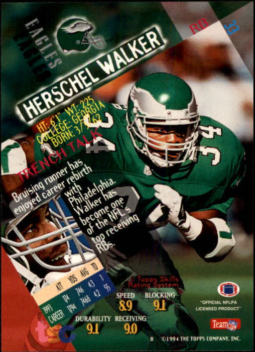 1994 Stadium Club Football "Main Set" Cards #1 to #250 Rookies and Veterans - Picture 67 of 497