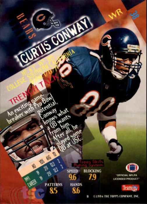 1994 Stadium Club Football "Main Set" Cards #1 to #250 Rookies and Veterans - Picture 77 of 497