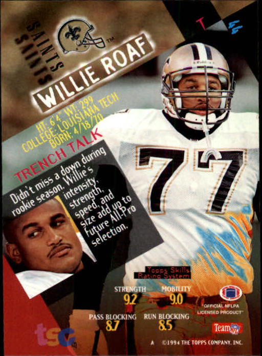 1994 Stadium Club Football "Main Set" Cards #1 to #250 Rookies and Veterans - Picture 89 of 497