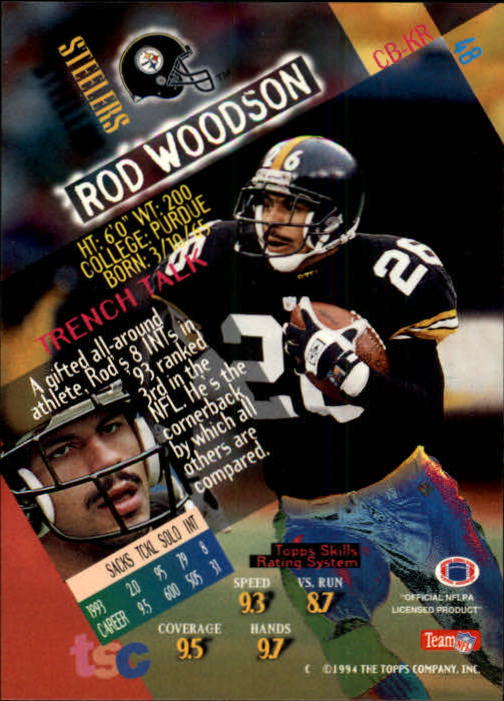 1994 Stadium Club Football "Main Set" Cards #1 to #250 Rookies and Veterans - Picture 97 of 497