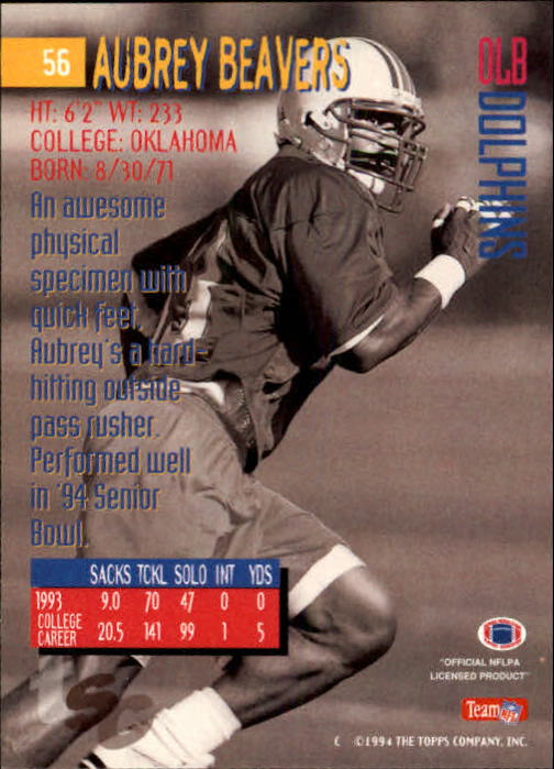 1994 Stadium Club Football "Main Set" Cards #1 to #250 Rookies and Veterans - Picture 113 of 497