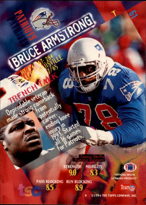 1994 Stadium Club Football "Main Set" Cards #1 to #250 Rookies and Veterans - Picture 123 of 497