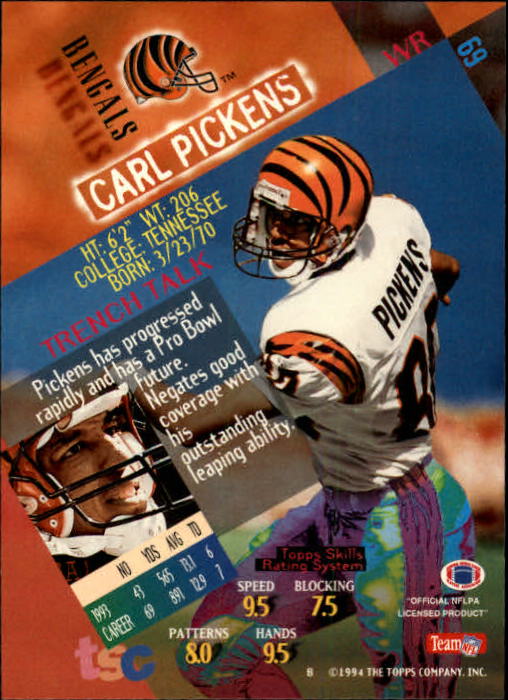 1994 Stadium Club Football "Main Set" Cards #1 to #250 Rookies and Veterans - Picture 139 of 497