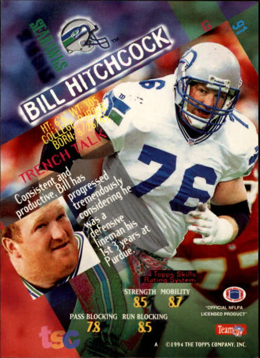 1994 Stadium Club Football "Main Set" Cards #1 to #250 Rookies and Veterans - Picture 183 of 497