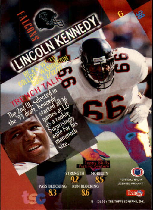 1994 Stadium Club Football "Main Set" Cards #1 to #250 Rookies and Veterans - Picture 197 of 497