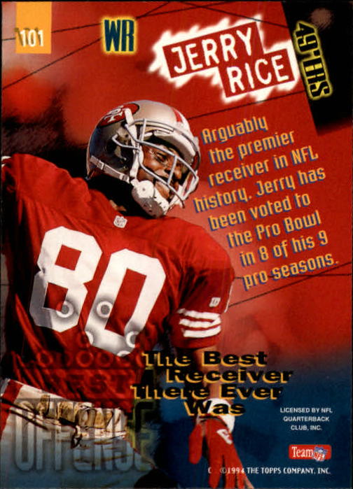 1994 Stadium Club Football "Main Set" Cards #1 to #250 Rookies and Veterans - Picture 203 of 497