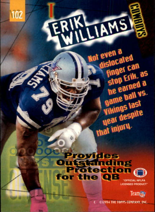 1994 Stadium Club Football "Main Set" Cards #1 to #250 Rookies and Veterans - Picture 205 of 497
