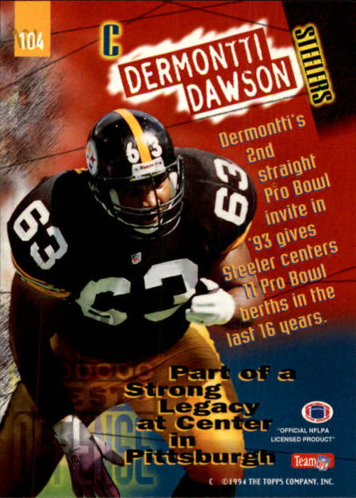 1994 Stadium Club Football "Main Set" Cards #1 to #250 Rookies and Veterans - Picture 209 of 497