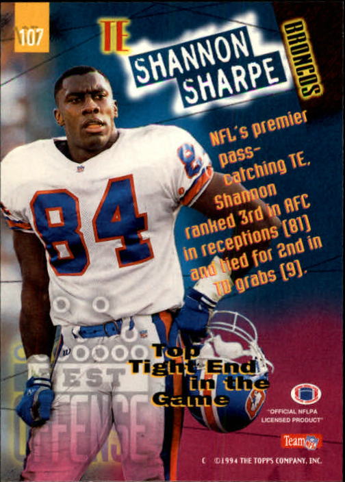 1994 Stadium Club Football "Main Set" Cards #1 to #250 Rookies and Veterans - Picture 215 of 497