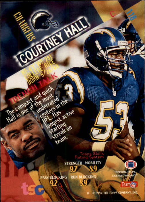 1994 Stadium Club Football "Main Set" Cards #1 to #250 Rookies and Veterans - Picture 237 of 497