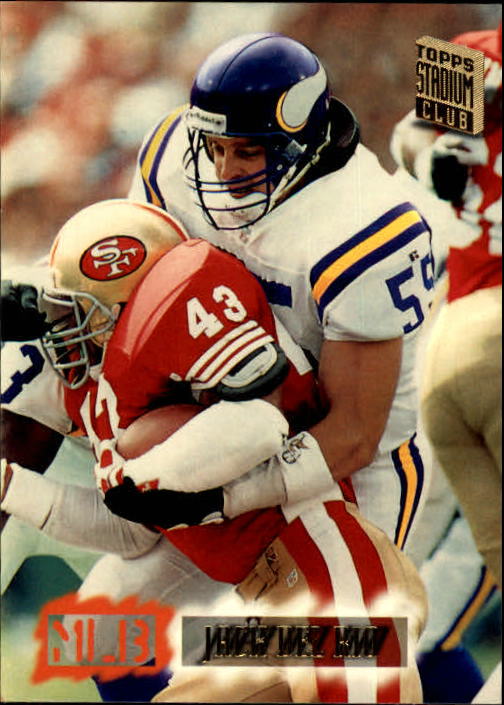 1994 Stadium Club Football "Main Set" Cards #1 to #250 Rookies and Veterans - Picture 248 of 497