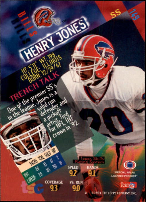 1994 Stadium Club Football "Main Set" Cards #1 to #250 Rookies and Veterans - Picture 297 of 497