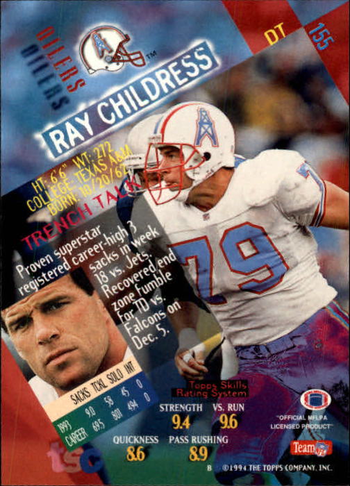 1994 Stadium Club Football "Main Set" Cards #1 to #250 Rookies and Veterans - Picture 309 of 497