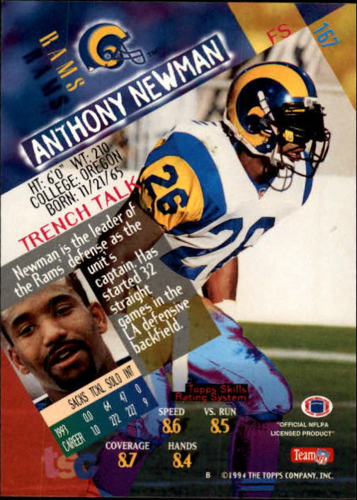 1994 Stadium Club Football "Main Set" Cards #1 to #250 Rookies and Veterans - Picture 331 of 497