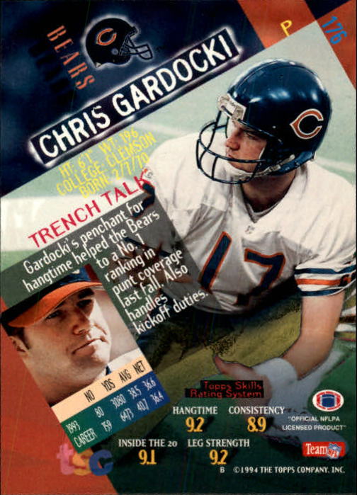 1994 Stadium Club Football "Main Set" Cards #1 to #250 Rookies and Veterans - Picture 349 of 497
