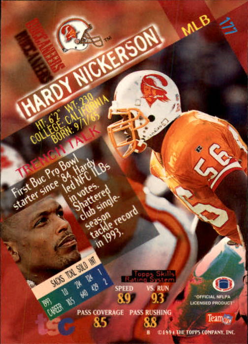 1994 Stadium Club Football "Main Set" Cards #1 to #250 Rookies and Veterans - Picture 351 of 497