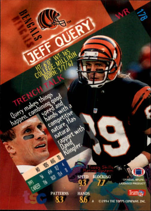 1994 Stadium Club Football "Main Set" Cards #1 to #250 Rookies and Veterans - Picture 353 of 497