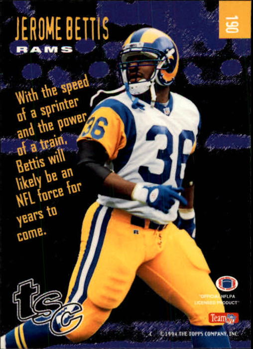 1994 Stadium Club Football "Main Set" Cards #1 to #250 Rookies and Veterans - Picture 377 of 497