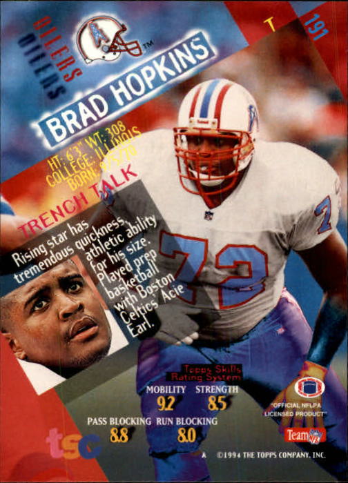 1994 Stadium Club Football "Main Set" Cards #1 to #250 Rookies and Veterans - Picture 379 of 497