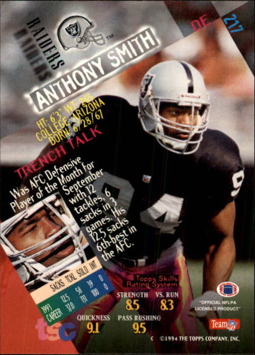 1994 Stadium Club Football "Main Set" Cards #1 to #250 Rookies and Veterans - Picture 431 of 497