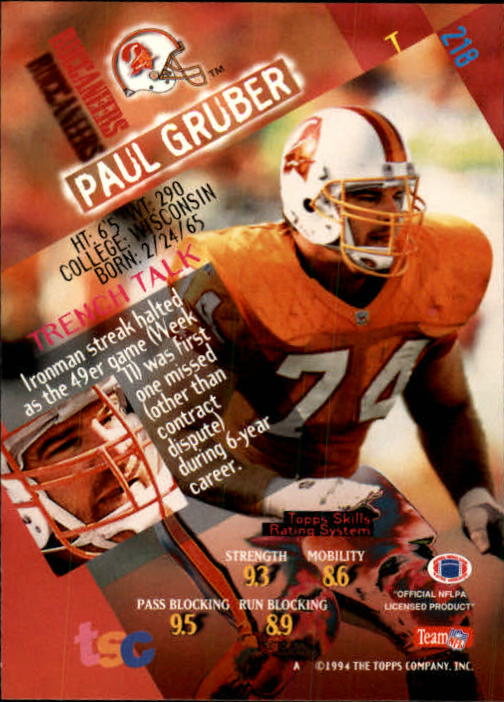 1994 Stadium Club Football "Main Set" Cards #1 to #250 Rookies and Veterans - Picture 433 of 497