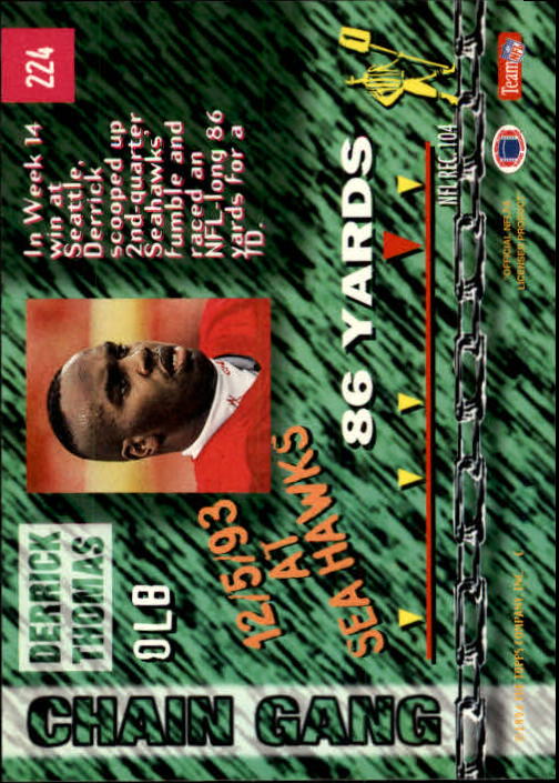 1994 Stadium Club Football "Main Set" Cards #1 to #250 Rookies and Veterans - Picture 445 of 497