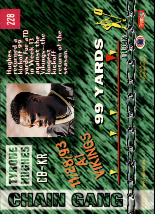 1994 Stadium Club Football "Main Set" Cards #1 to #250 Rookies and Veterans - Picture 453 of 497