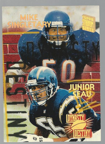 Tarjetas de inserción de ""Dinastía y destino"" del Stadium Club de fútbol americano 1994 - Imagen 10 de 13