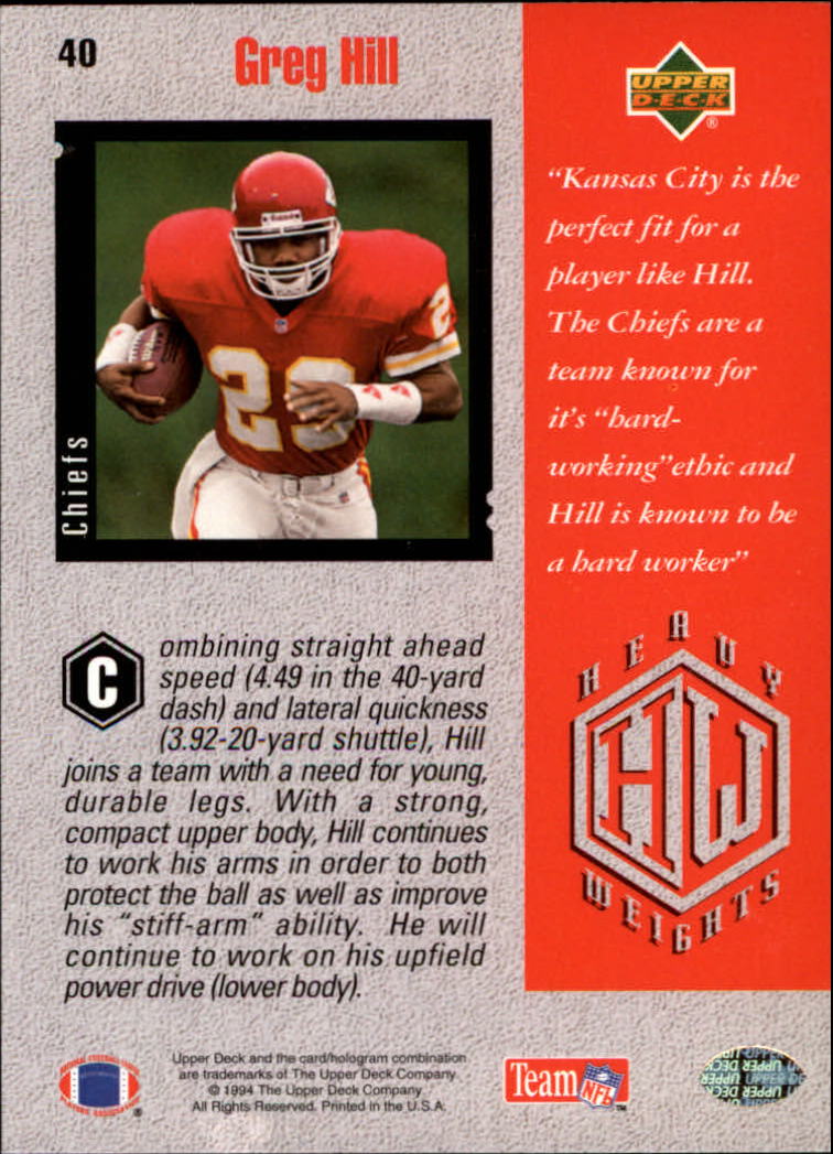 1994 Upper Deck Football "Main Set" Cards #1 to #200 Rookies and Veterans - Picture 81 of 402