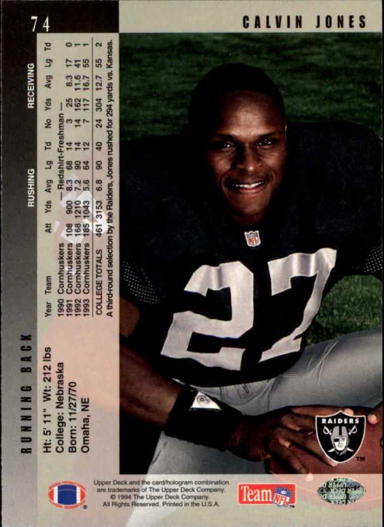 1994 Upper Deck Football "Main Set" Cards #1 to #200 Rookies and Veterans - Picture 149 of 402