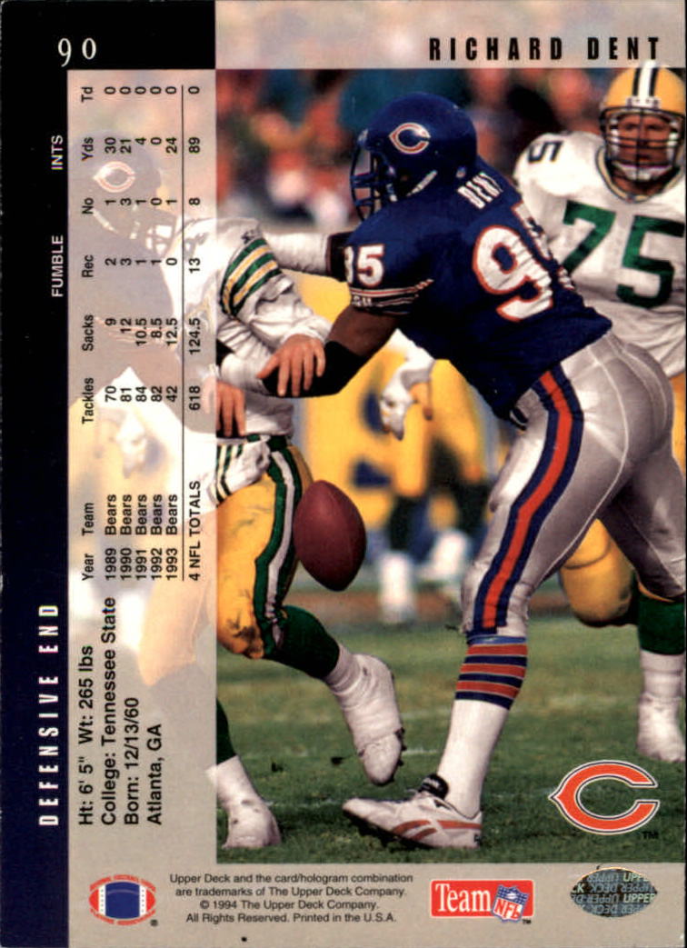 1994 Upper Deck Football "Main Set" Cards #1 to #200 Rookies and Veterans - Picture 181 of 402