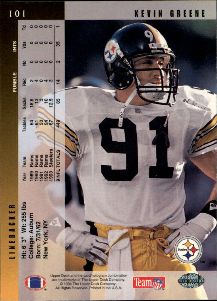 1994 Upper Deck Football "Main Set" Cards #1 to #200 Rookies and Veterans - Picture 203 of 402