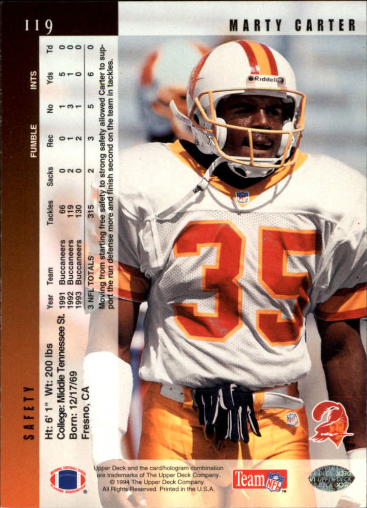 1994 Upper Deck Football "Main Set" Cards #1 to #200 Rookies and Veterans - Picture 239 of 402