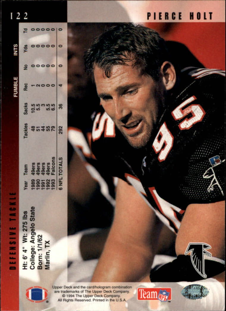 1994 Upper Deck Football "Main Set" Cards #1 to #200 Rookies and Veterans - Picture 245 of 402