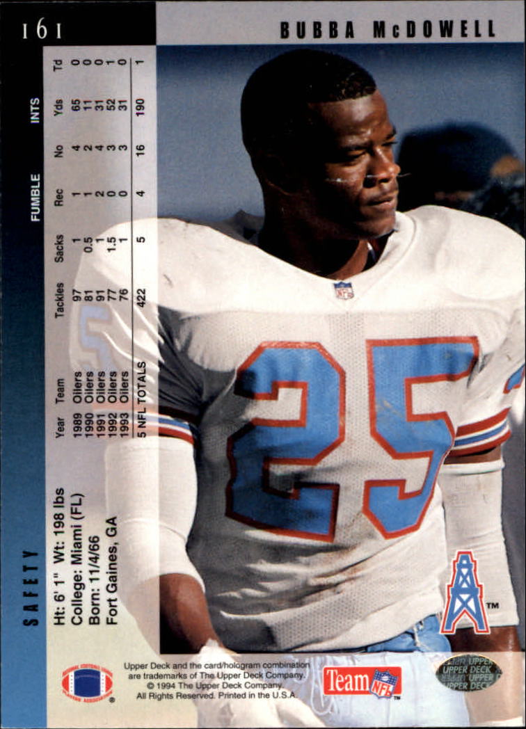1994 Upper Deck Football "Main Set" Cards #1 to #200 Rookies and Veterans - Picture 324 of 402