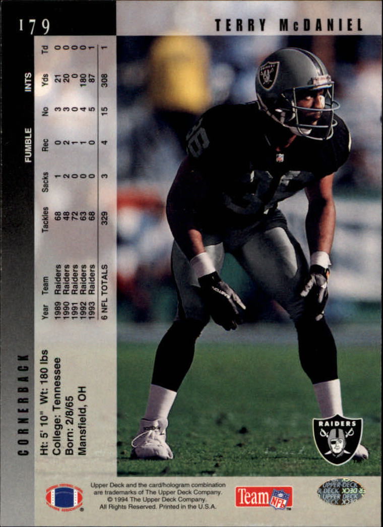 1994 Upper Deck Football "Main Set" Cards #1 to #200 Rookies and Veterans - Picture 360 of 402