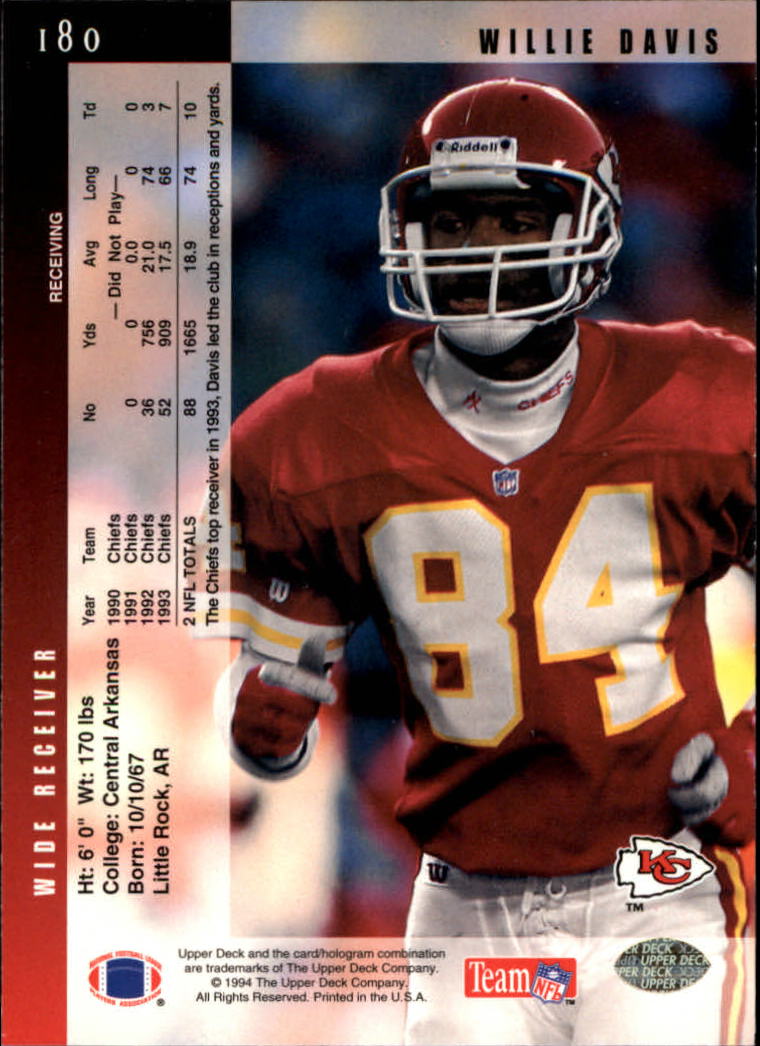 1994 Upper Deck Football "Main Set" Cards #1 to #200 Rookies and Veterans - Picture 362 of 402