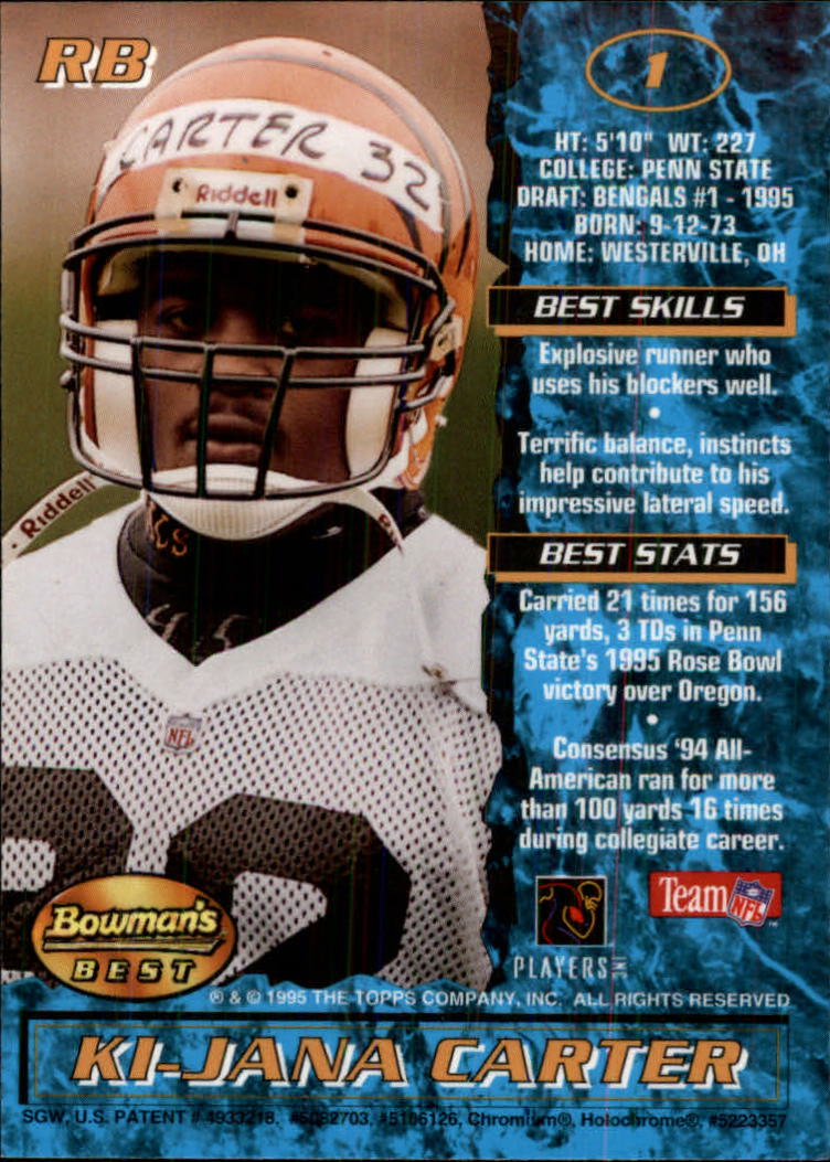 1995 Bowman's Best Football Main Set, Inserts and Refractors Cards - Picture 3 of 111