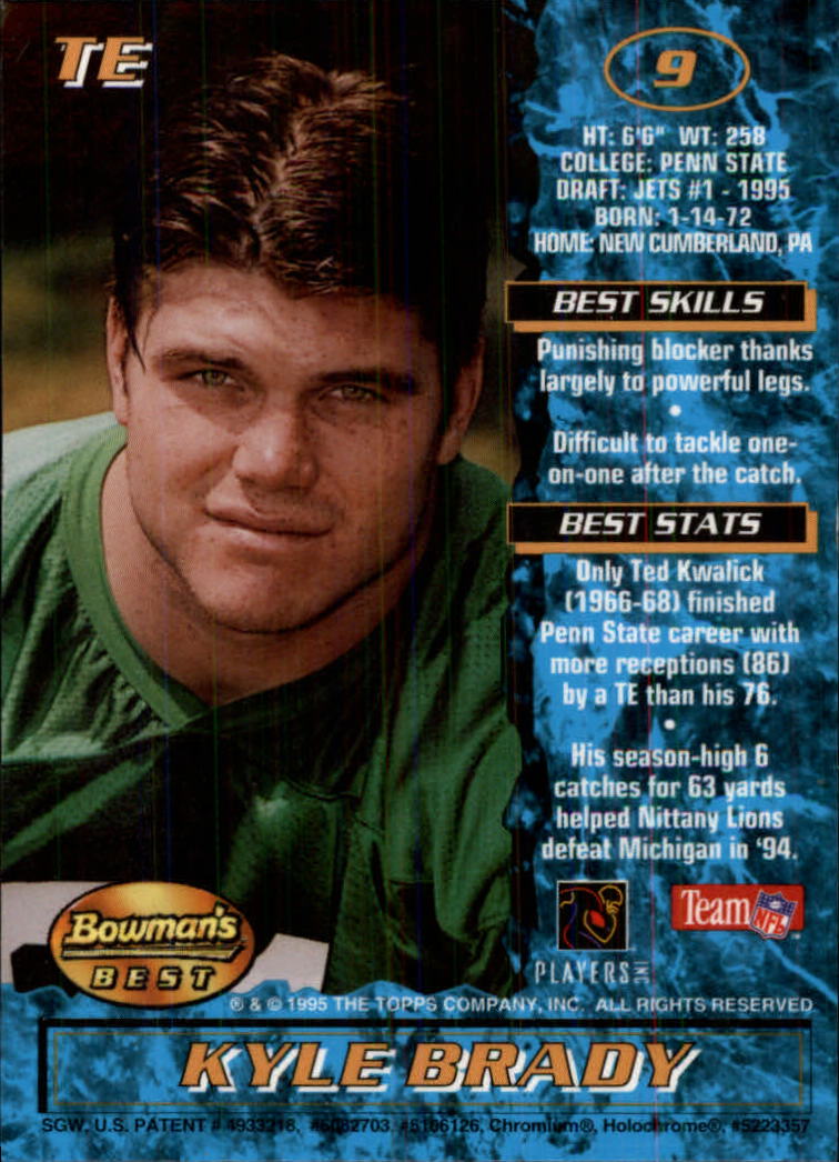 1995 Bowman's Best Football Main Set, Inserts and Refractors Cards - Picture 9 of 111